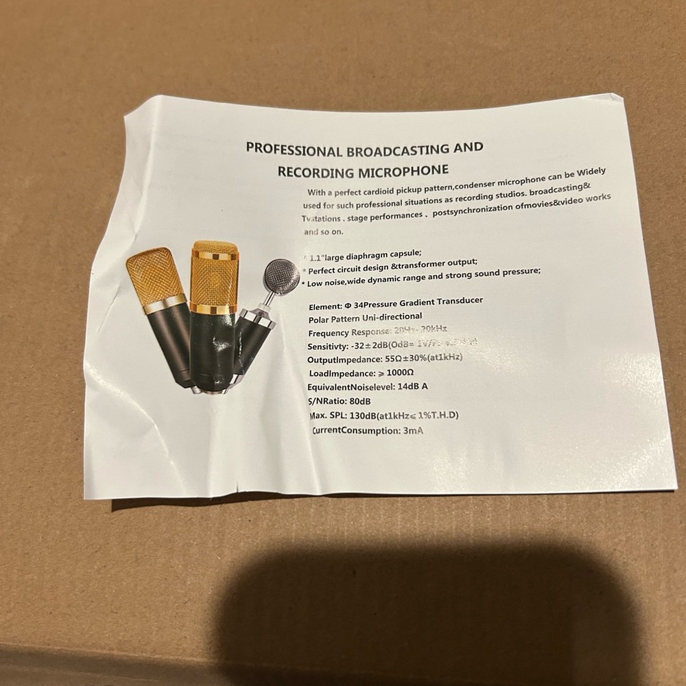 Professional Condenser Microphone